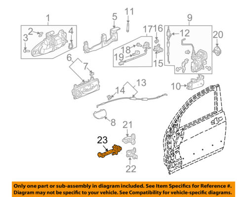 HONDA OEM 03-07 Accord-Door Check Arm Stop Hinge Strap Left 72380SDNA02