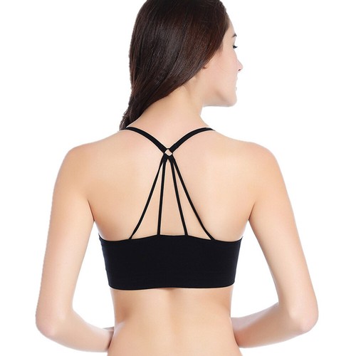 strecken rausgeschnitten cross weste gepolsterte bh bluse bustier sport