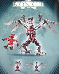 Lego Bionicle Warriors 8621 TURAGA DUME & NIVAWK - Complete 2004 set