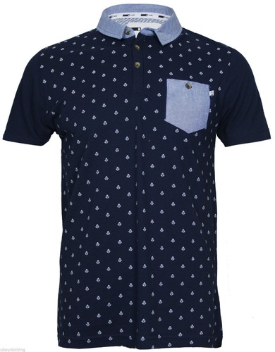 Mens D Code short sleeve Pique Polo Shirt