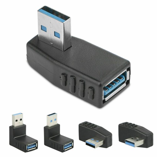 90 Degree Up Down Left Right Angle Male to Female USB3.0 Adapter Cable Connector
