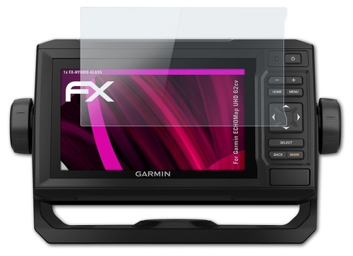 atFoliX Película Vidrio para Garmin ECHOMap UHD 62cv 9H Armadura protectora