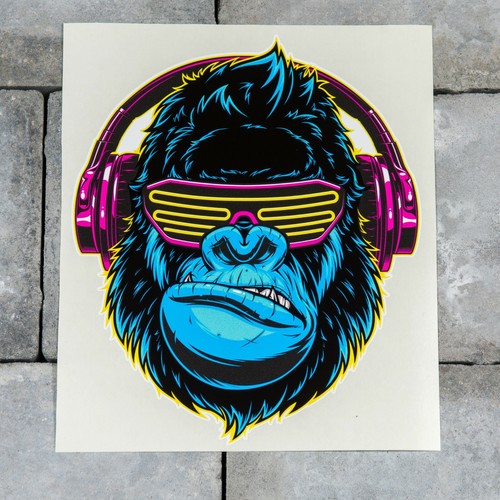 Decal Transfer Shutter Shades Gorrila Sticker Self Adhesive Vinyl