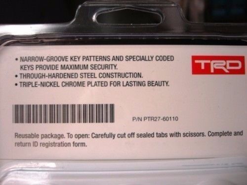 Genuine Toyota TRD Wheel Lock Lug Set 14mm Conical Spline Drive 07-16 CRUISER