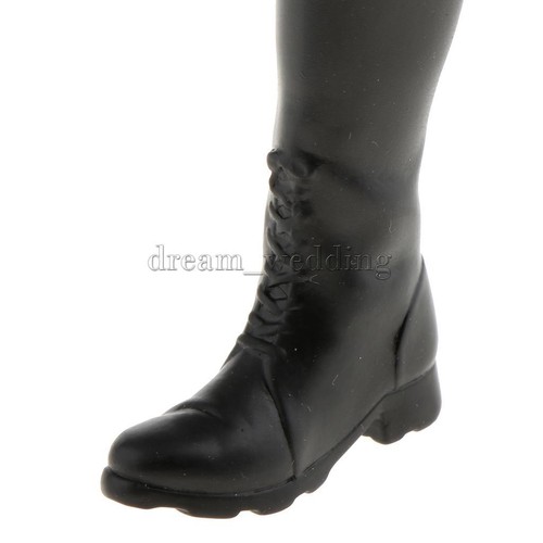 1//6 Skala Frauen Schwarz Lange Stiefel Schuhe für 12 /'/' Hot Toys Phicen