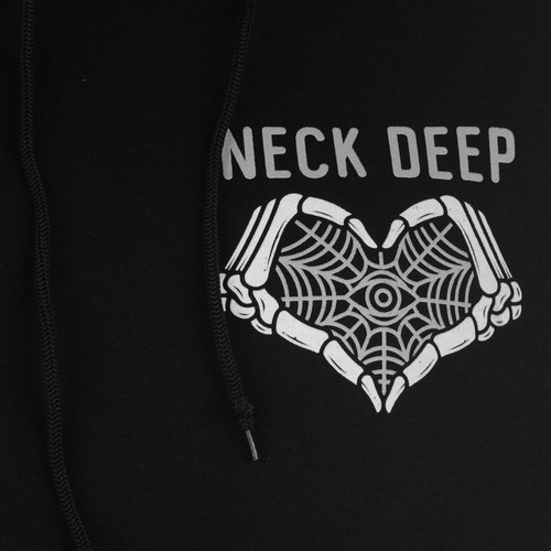 Official Mens Band Neck Deep Hoody Hoodie Top