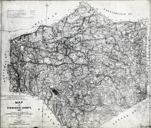 1864-Map-of-Dinwiddie-County-Virginia