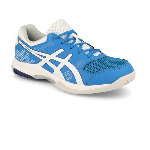 Asics Mens Gel-Rocket 8 Court Shoes Blue Sports Breathable Lightweight Trainers