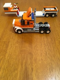 LEGO CITY 7686 HELICOPTER TRANSPORTER Complete correct figs NO DECALS BOX MANUAL