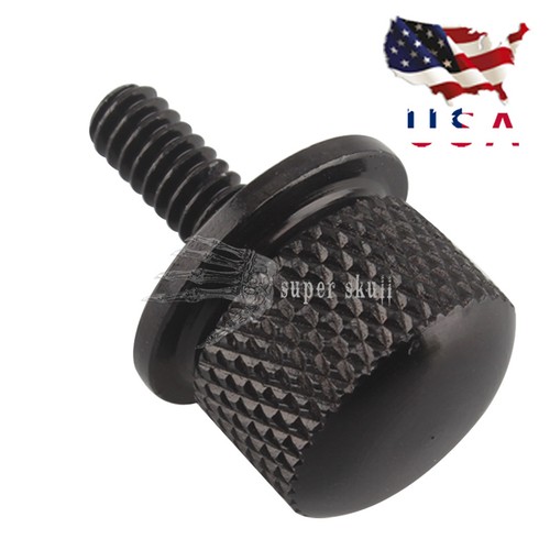 Black Motorcycle Seat Bolt Polished Aluminum For Harley Sportster 96-UP Rear US