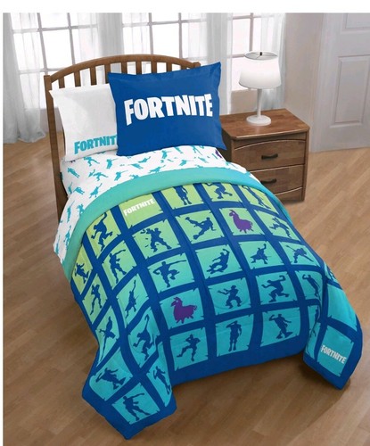 FORTNITE BOOGIE Bedding Set Twin Full Comforter and Sham 2 PC SET