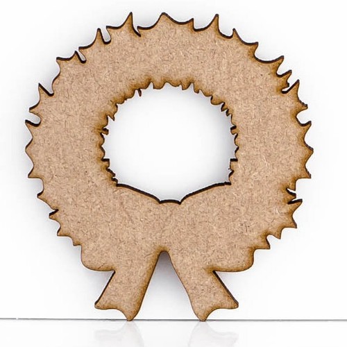 Madera Mdf Holly Árbol De Navidad Decoración 3mm de espesor de corte láser de Etiqueta de Regalo en Blanco