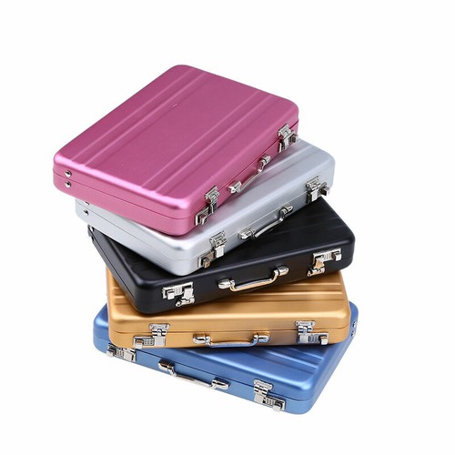 10cm Credit Card Holder Beautiful Aluminium Wallet Purse Protect Metal Case Sale