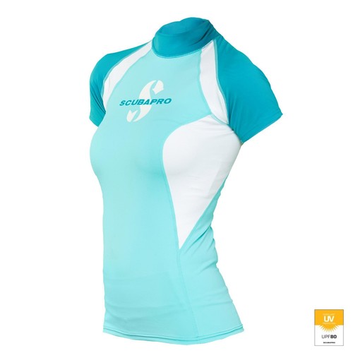 Damen kurzarm Scubapro T-Flex UV Shirt Caribbean