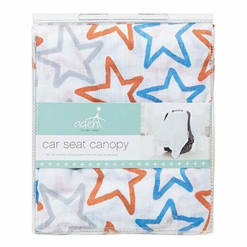 anais Car Seat Canopy 100/% Cotton Muslin small fry aden by aden