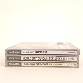 Used Sega Saturn Gundam Game Lot (3) Side Story, Z Gundam, Japan Import