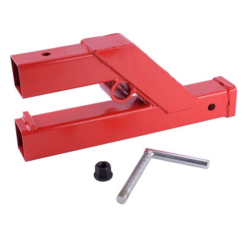 Clamp On Trailer Hitch 2/" Ball Mount Receiver Deere Bobcat Tractor Bucket Steel