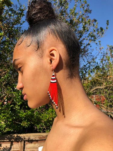 African Kenya Masai Beads Earrings