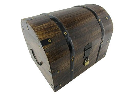 Schatzkiste Holzkiste Holzbox Truhe mit Schloss Holztruhe Schatztruhe