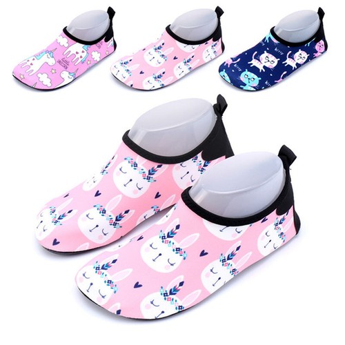 Unicorn Cat Girls Boys Kids Aqua Socks Swim Water Shoes Quick Dry Non-Slip Shoes