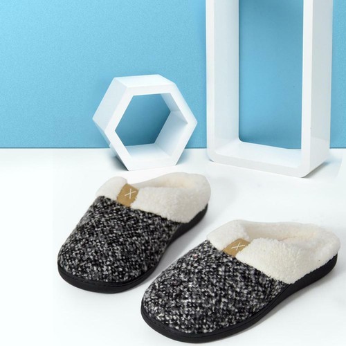 Women Plush Slippers Winter Fleece Warm Fashion Indoor Home Soft Flat Shoes Gift
