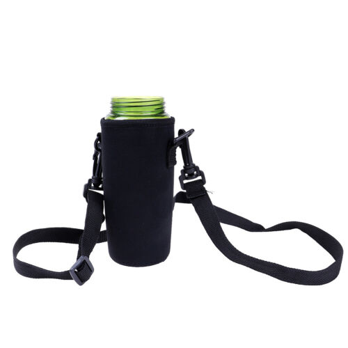 420-1500ml Neoprene Water Bottle Carrier Insulated Cover Bag Holder Strap Tra PE