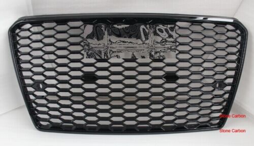 RS Style Black Grille Grill For 2013 13 14 15 Audi A7 S7 With Camera Holder