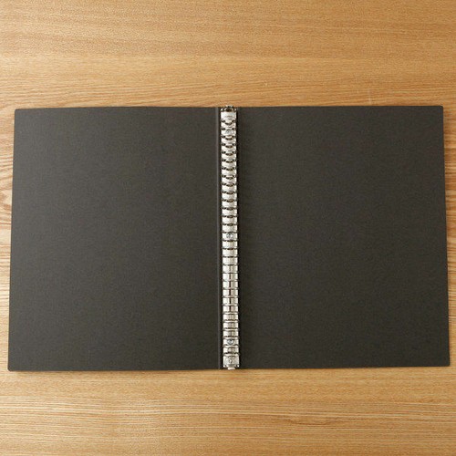MUJI Binder A4 30 holes Dark Gray Made in Japan 30 Rings Binder 2110098