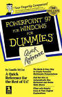 PowerPoint 97 for Windows for Dummies Quick Reference by Camille McCue (Paperback, 1998)