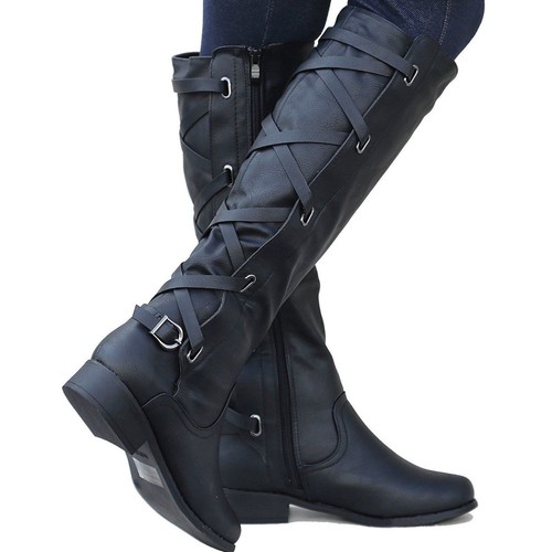 Damen Stiefeletten Stiefel Schnürstiefel Langschaft Winterstiefel Winterboots
