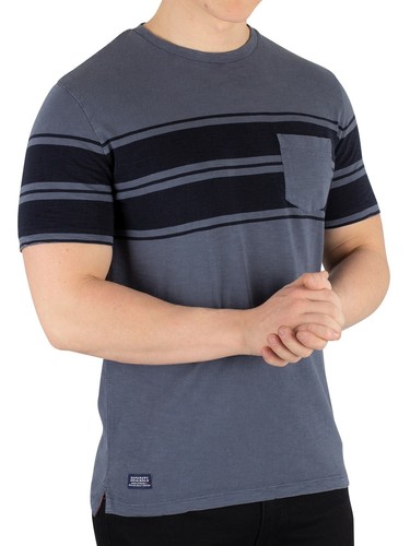 Blue Superdry Men/'s Dry Originals Stripe T-Shirt