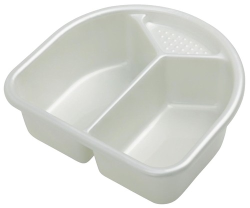 perlweiss creme Wanne, Schüssel, Eimer Rotho Badewannenset TOP 3-TEILIG