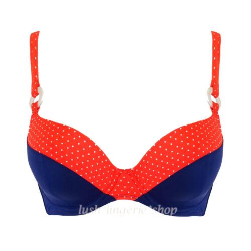 Curvy Kate Plain Sailing Padded Plunge Bikini Top Ink32-40 D-J Womens