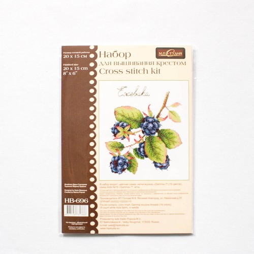 /"Gifts of nature Counted Cross Stitch Kit MP STUDIO HB-696 Blackberry/"