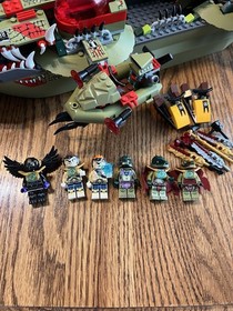 LEGO CHIMA: Cragger's Command Ship (70006) 100% Complete With Figs And Manuals