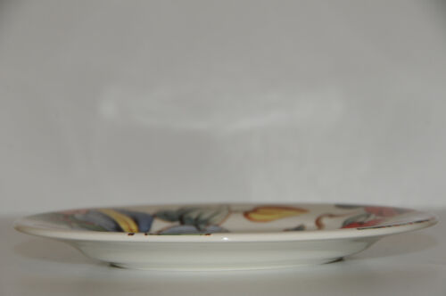 6 5/8 inches 12 available $33 NEW GIEN FRANCE CLEMATIS Flowers CANAPE PLATE S 