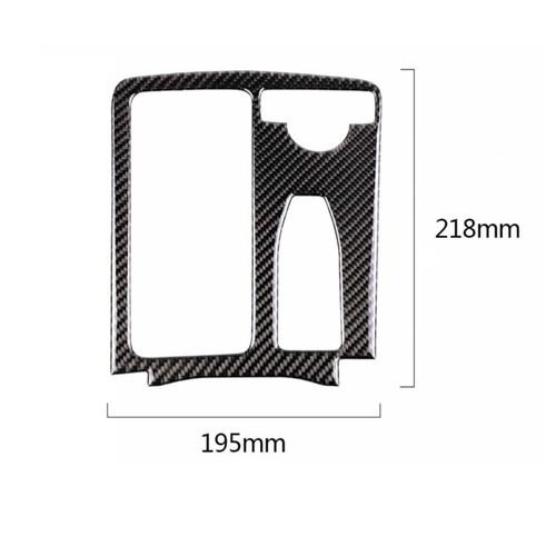 Carbon Fiber Gear Shift Panel Cup holder Trim Sticker for Benz W212 C W204 RHD