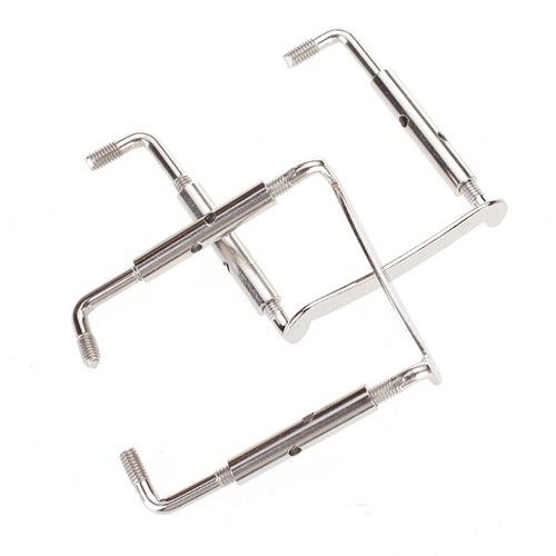 2pcs Silber Metall Kinnhalter Klemmschraube für 4//4 Violine Einfach zu