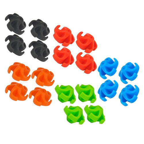 4 Pcs Archery Bow String Suppressor Stabilizer Silencer Target Hunting