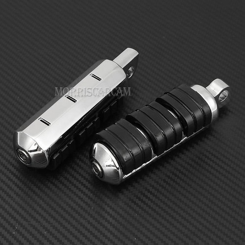 Chrome Anti Vibration Foot Pegs Peg For Harley Davidson Softail Heritage Touring