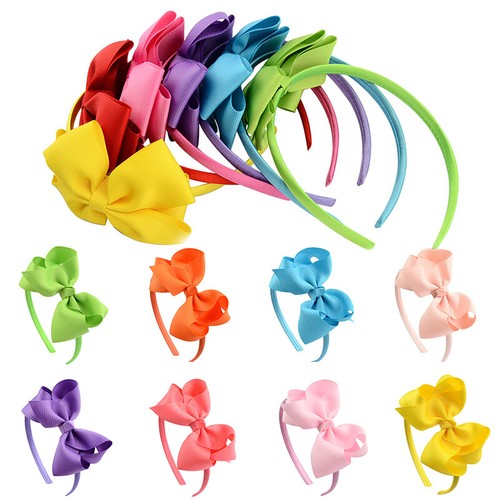 Girls Kids Hair Hoop Band Headbands Bowknot Accessories Headdress Hairband