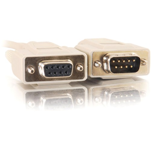 m Cables To Go 09453 Serial Rs-232 Cable - 50 Ft White - Db-9 Db-9 f