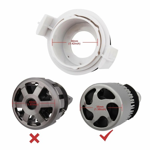 H7 LED Headlight Bulb Adapter Retainer Holder For BMW E46 3 Series 1998-2008
