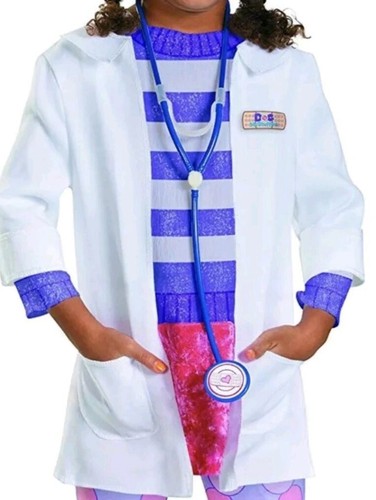 Disney Doc McStuffins Girl/'s Costume 3T 4T Doctor COAT ONLY White Halloween