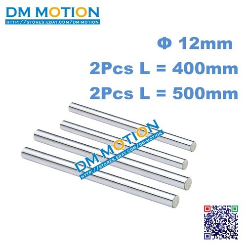 dia12mm L 400mm 500mm chrome plated Cylinder Rail Round Rod Shaft Linear Motion