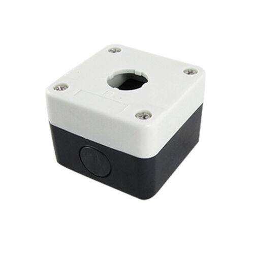 22mm Push Button Control Station 1 Switch Protector Black White 