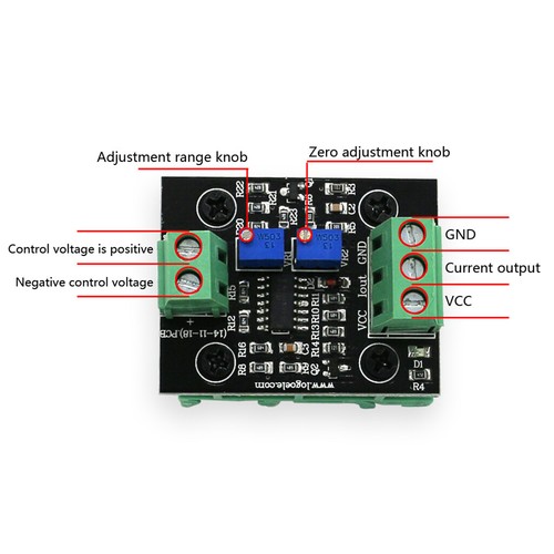 0-15V To 4-20mA Voltage to Current Convertor Module 35 x 43 x 35mm