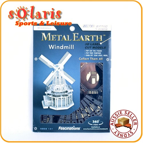 Fascinations Metal Earth Dutch Windmill 3D Miniature Landmark Structure Model