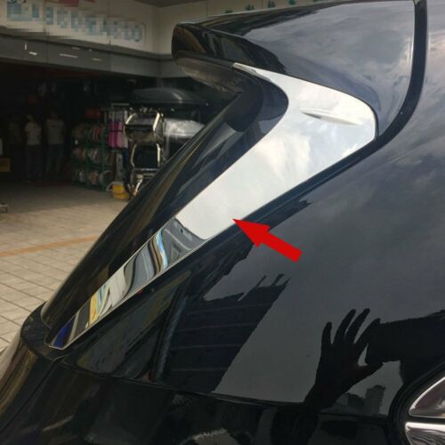 For Toyota Highlander 2015-19 Rear Spoiler Wing Side Beveled Window Cover Trims