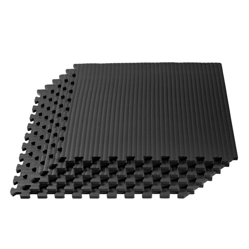 Black 24/"X24/" Tatami MMA Grappling Foam Mats 1//2/" Thick 48 sq ft